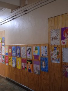 Obra de 7° básico en la exposición “El color de lo que siento”